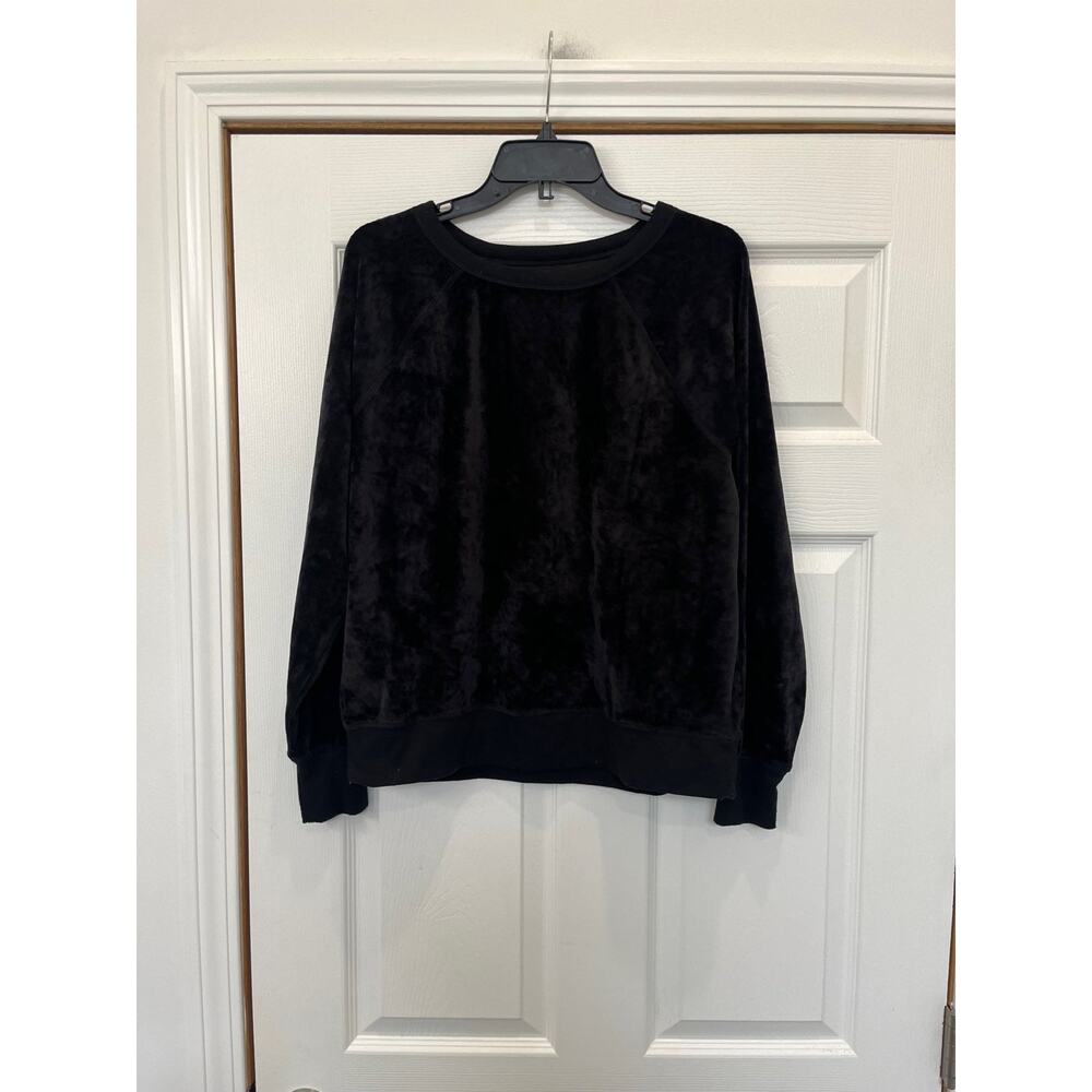 Lou & Grey Crushed Velour Sweatshirt Size M